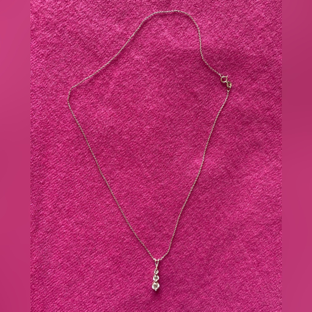 Vintage Italian Sterling Silver 925 Chain NecklacePendant